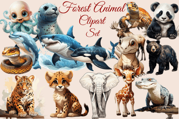 Download Forest Animal Clipart Set - Animal Collection