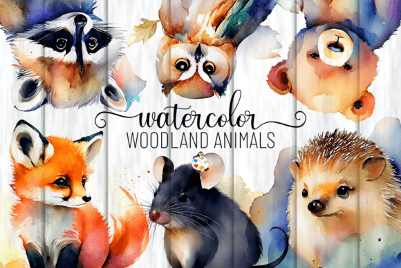 Download Woodland Animals - Watercolor Clipart - Animal Collection