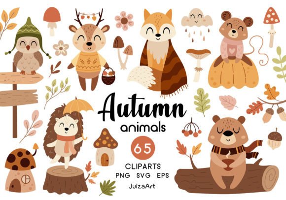 Download Autumn Animals Clipart, Fall Clipart - Animal Collection