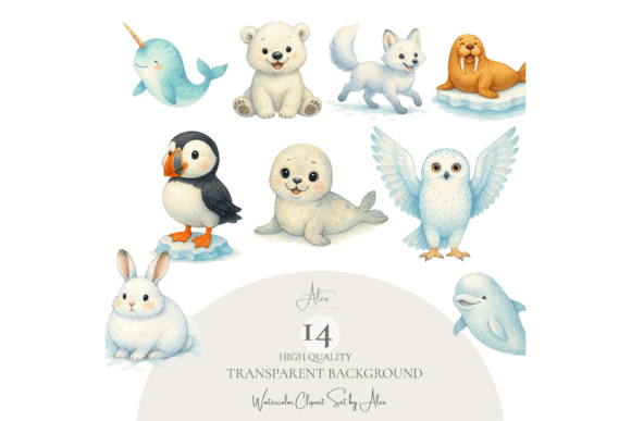 Download Arctic Animals Clipart Set - Animal Collection