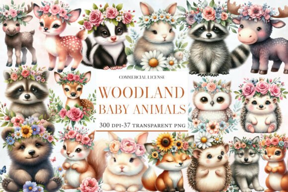 Download Woodland Baby Animals Clipart - Animal Collection