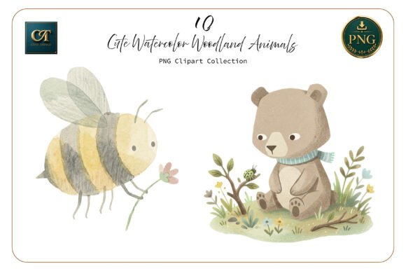Download Cute Watercolor Woodland Animals Set - Animal Collection