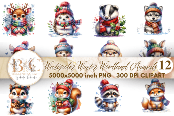 Download Watercolor Woodland Baby Animals PNG - Animal Collection