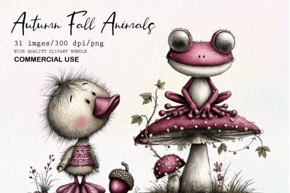 Download Autumn Fall Animals Watercolor Clipart - Animal Collection