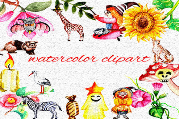 Download Watercolor Safari Animals - Animal Collection