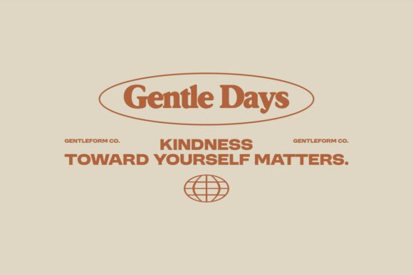 Download Gentle Days Minimal Typography Quotes - Day Collection