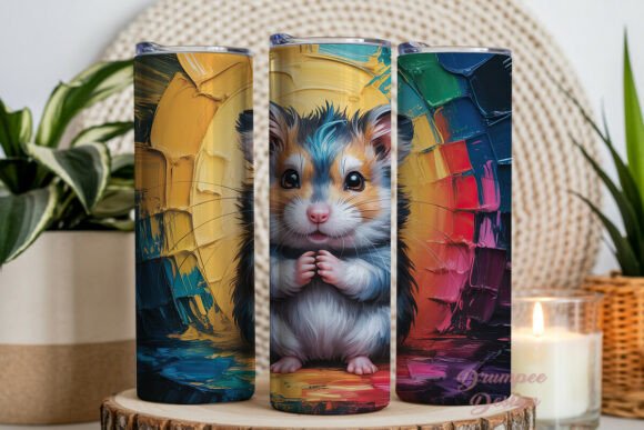 Download Whimsical Animal Art Painting Tumbler - Animal Collection