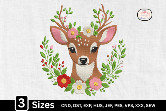 Download Woodland Animal Floral Deer - Animal Collection