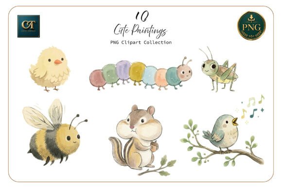Download Cute Watercolor Animal Clipart Set - Animal Collection