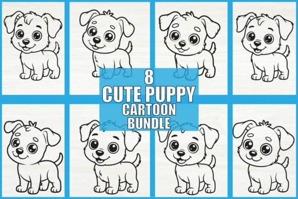 Download Cute Puppy Cartoon Bundle - Premium Bundle