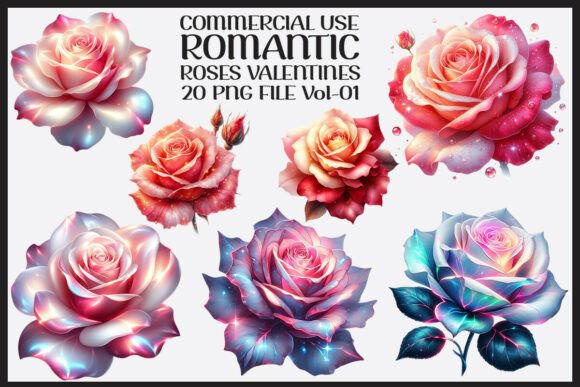 Download Romantic Roses Valentine's Day Clipart - Day Collection