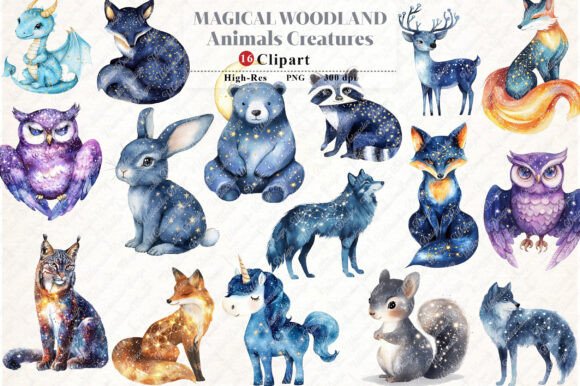 Download Magical Woodland Animals Creatures Png - Animal Collection