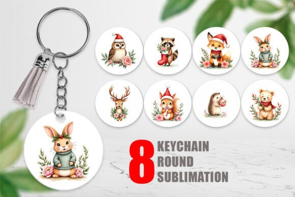 Download Watercolor Vintage Christmas Animals - Animal Collection