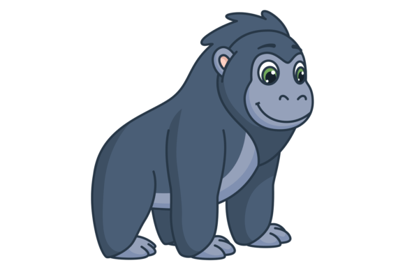 Download Gorilla Baby Cartoon Animal. African Car - Animal Collection