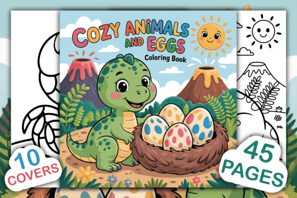 Download Cozy Animals and Eggs Coloring Book - Animal Collection