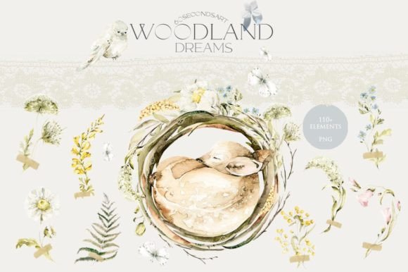 Download Cute Woodland Baby Animals Clipart Bundle - Animal Collection