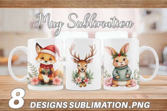 Download Watercolor Vintage Christmas Animals - Animal Collection