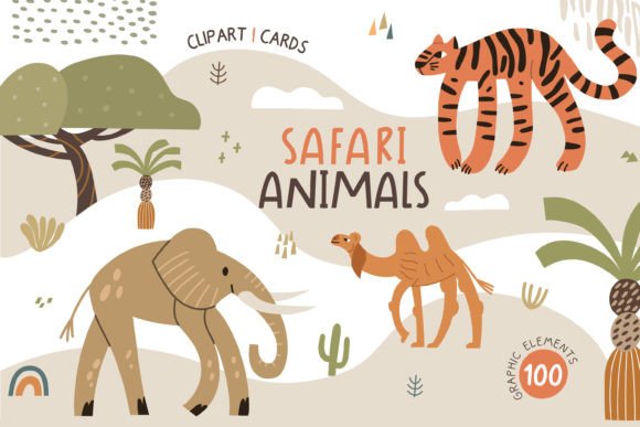 Download Safari Animals Clipart / Cards - Animal Collection