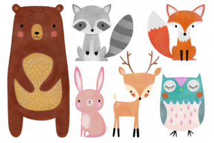 Download Watercolor Woodland Animals Clipart - Animal Collection