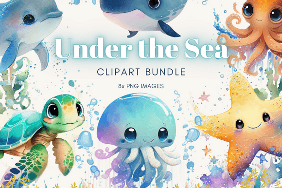 Download Watercolor Sea Animal Clipart - Animal Collection