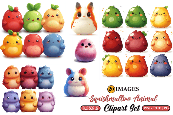 Download Squishmallow Animal Clipart Set - Premium Resources