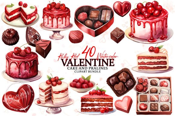 Download Valentines Day Cakes &amp; Pralines Boutique - Day Collection