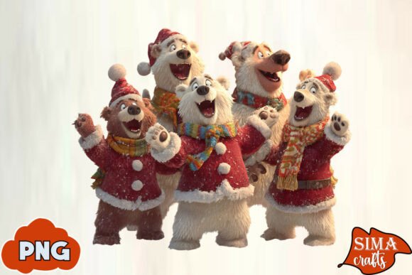 Download Christmas Animals Celebrating Polar Bear - Animal Collection