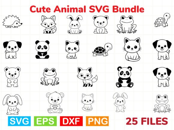 Download Cute Animal SVG Bundle,Animal SVG - Animal Collection