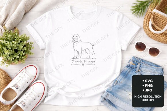 Download Gentle Hunter Dog SVG Design - Gentle Collection