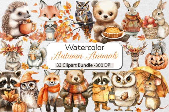 Download Autumn Animals Clipart - Animal Collection