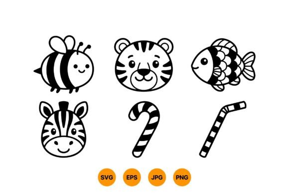 Download Cute Animal SVG Clipart Pack - Animal Collection