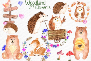 Download Watercolor Forest Animals Clipart - Animal Collection