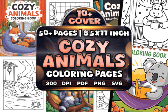 Download 50+ Cozy Animals Coloring Pages - Animal Collection