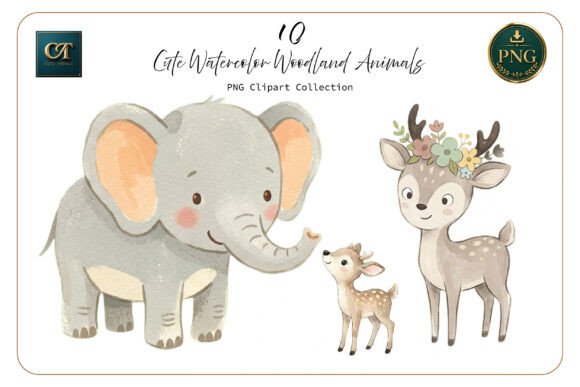 Download Cute Watercolor Woodland Animals - Animal Collection