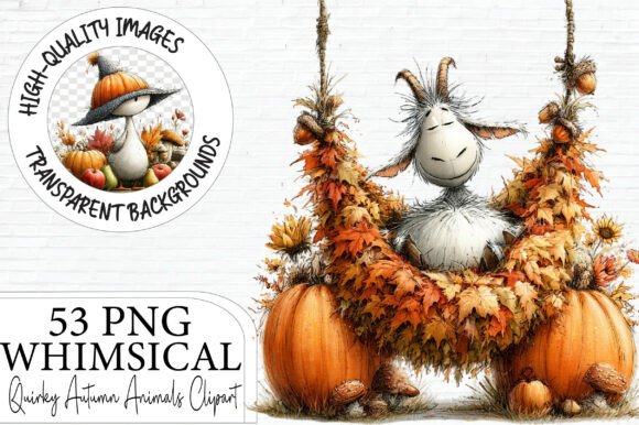 Download Quirky Autumn Animals Clipart Bundle - Animal Collection