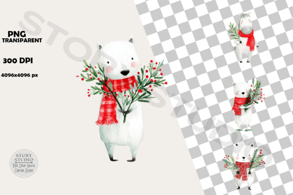 Download Cute Christmas Animals Clipart Pack - Animal Collection
