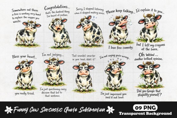 Download Sarcastic Cow Quotes Funny Farm Animal - Animal Collection