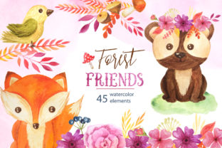 Download Watercolor Forest Animals Set - Animal Collection