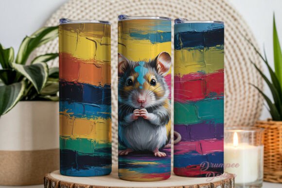 Download Whimsical Animal Art Painting Tumbler - Animal Collection