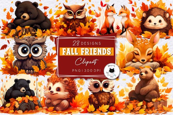 Download Cute Forest Animal Clipart | Fall PNG - Animal Collection