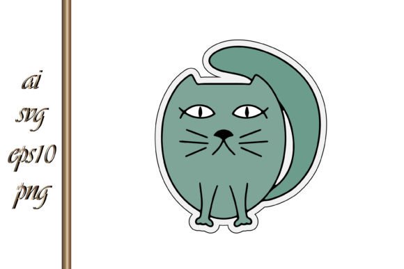 Download Doodle Cat Sticker Sketch Animal Vector - Animal Collection