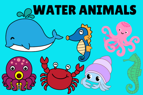 Download Water Animals PNG Clipart's - Animal Collection