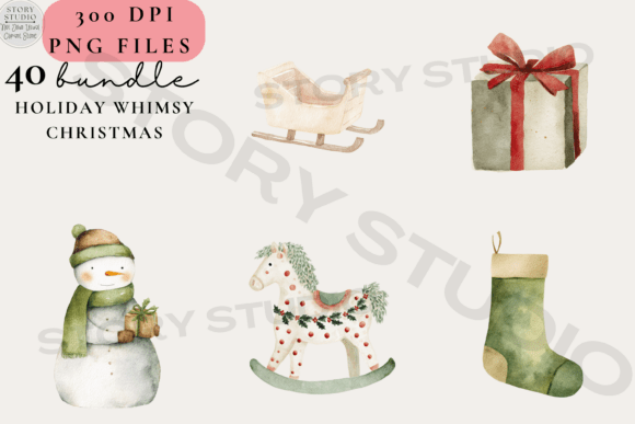 Download Holiday Whimsy Christmas PNG Clipart - Day Collection