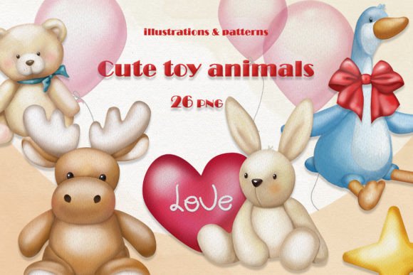 Download Cute Toy Animals Collection - Animal Collection