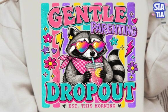 Download Gentle Parenting Dropout Raccoon PNG - Gentle Collection