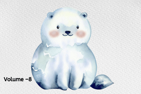 Download Watercolor Arctic Animals Clipart - Animal Collection