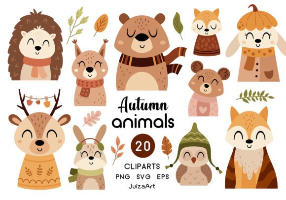 Download Autumn Animals Clipart, Fall Clipart - Animal Collection
