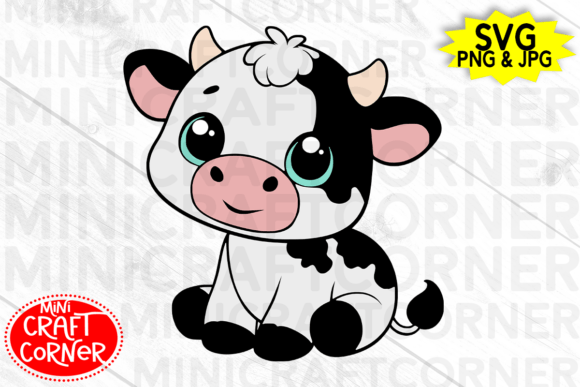 Download Cow Cut File / Baby Cow SVG / Animal SVG - Animal Collection
