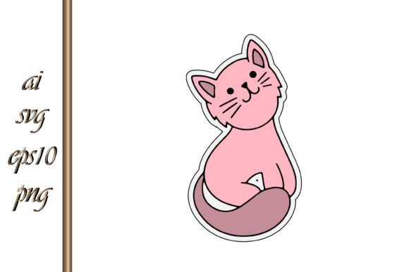 Download Doodle Cat Sticker Sketch Animal Vector - Animal Collection