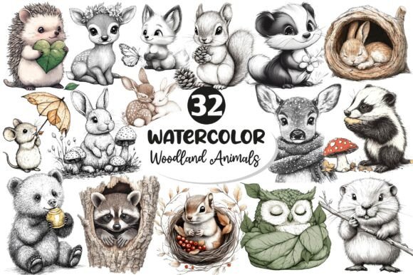 Download Woodland Baby Animals Clipart - Animal Collection